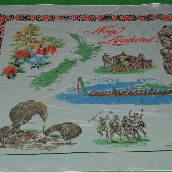 Vintage Scarf New Zealand Designer DANDY 1960s - Picture 3 of 11